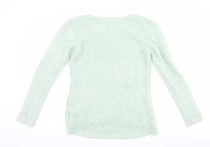 Back view of F&F women’s green jumper, size UK 16