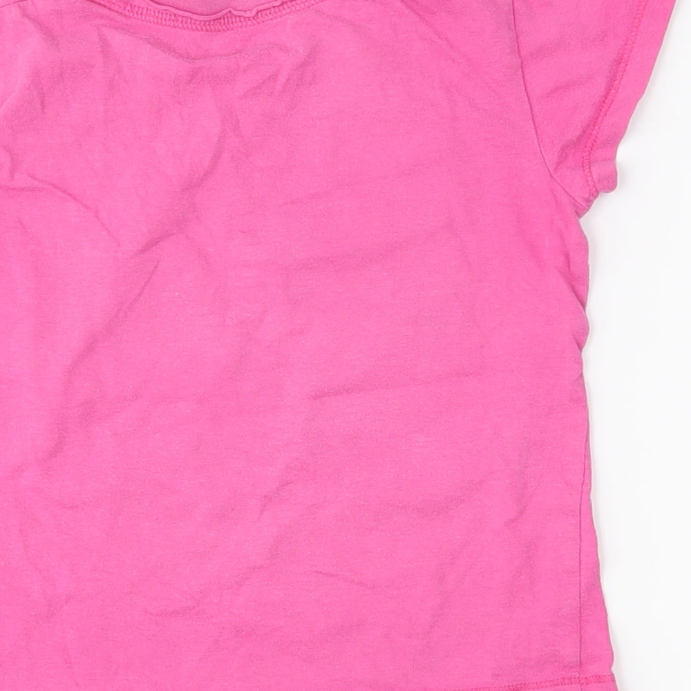 St Bernard Girls Pink   Basic T-Shirt Size 5 Years