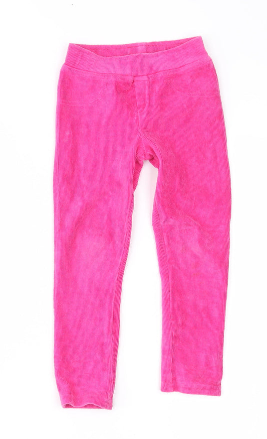 Nutmeg Girls Pink   Jegging Trousers Size 3-4 Years