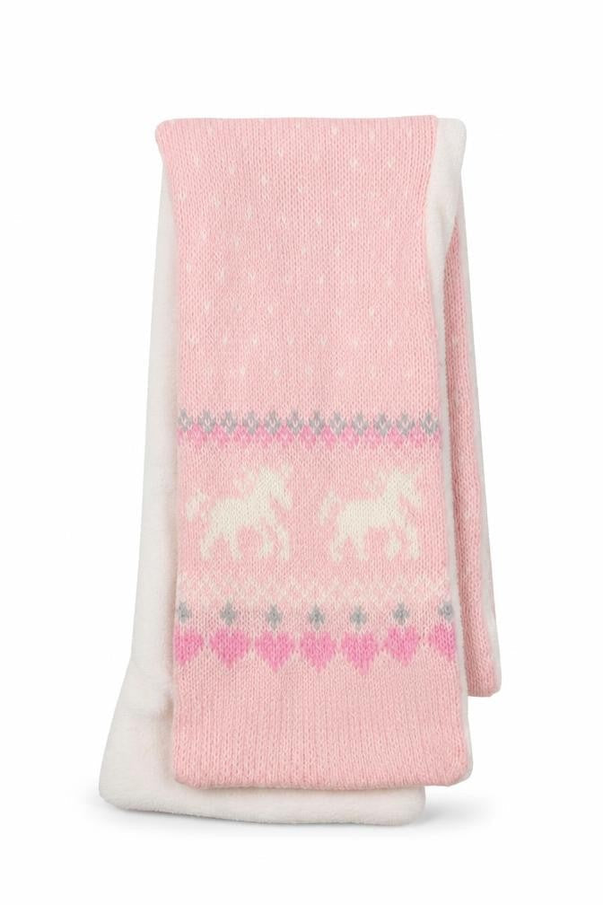 Primark Pink Fair Isle  Scarf Scarves & Wraps One Size