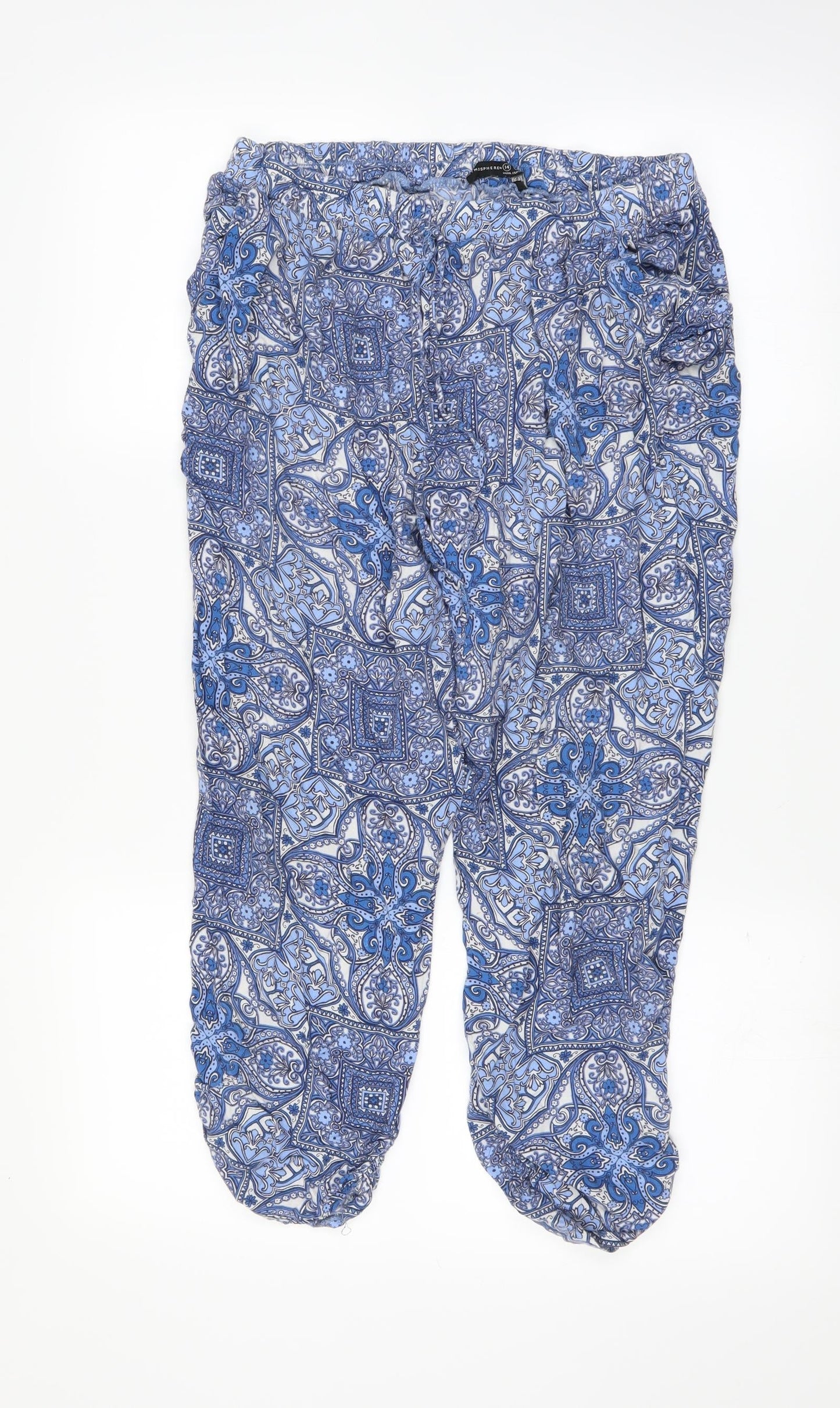 Atmosphere Womens Blue   Trousers  Size 14 L22 in