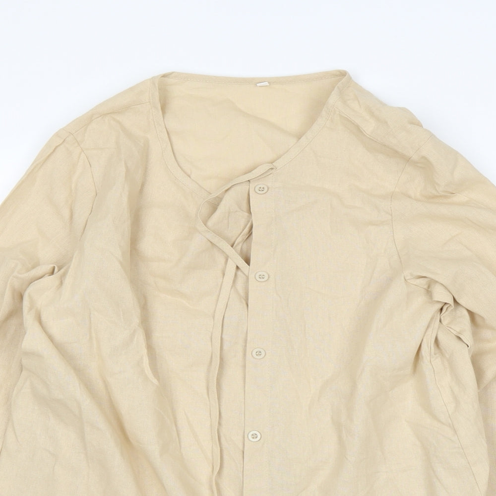 Preworn Womens White   Basic Button-Up Size M