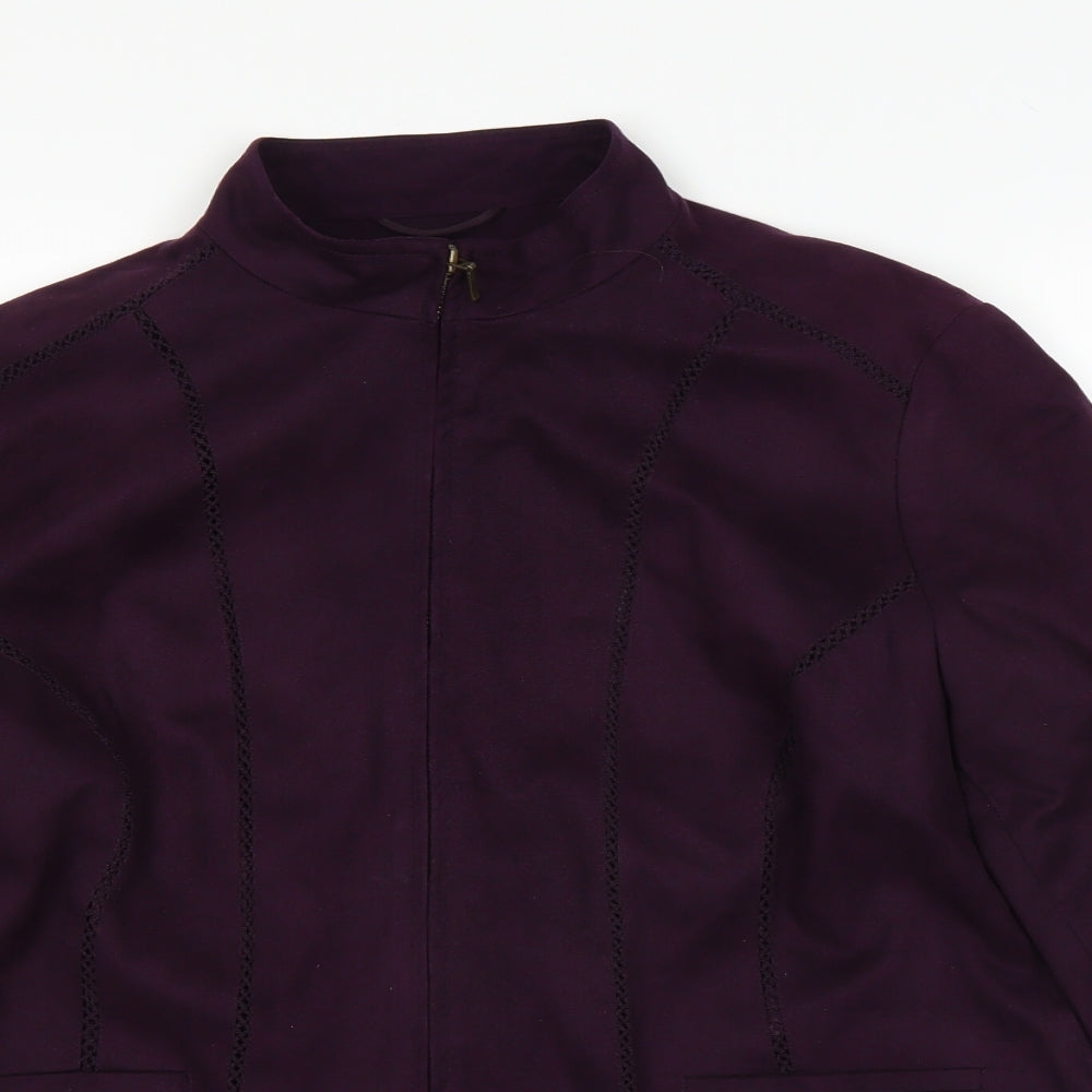 M&Co Womens Purple   Jacket  Size 16