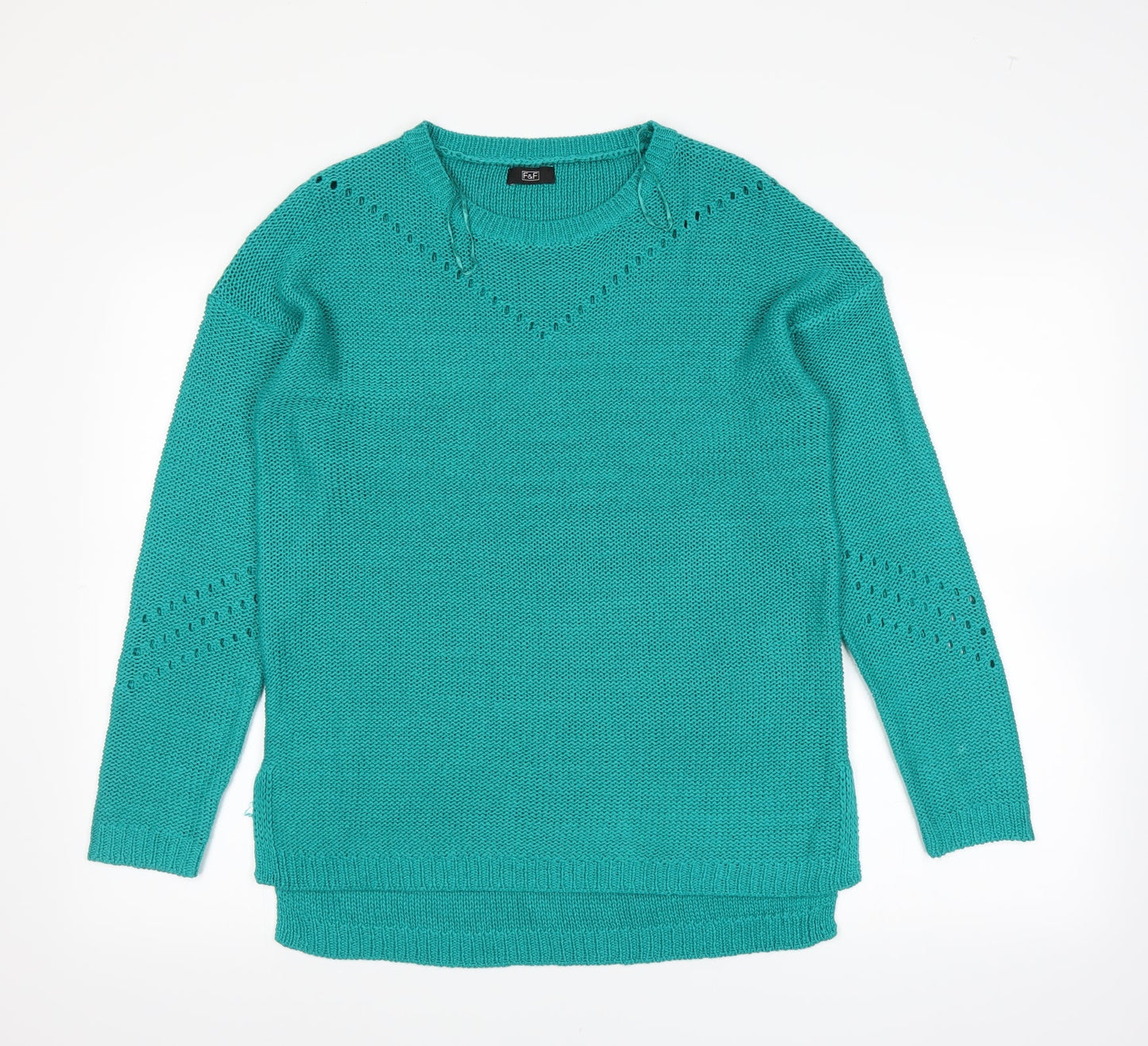 F&F Womens Green   Pullover Jumper Size 12