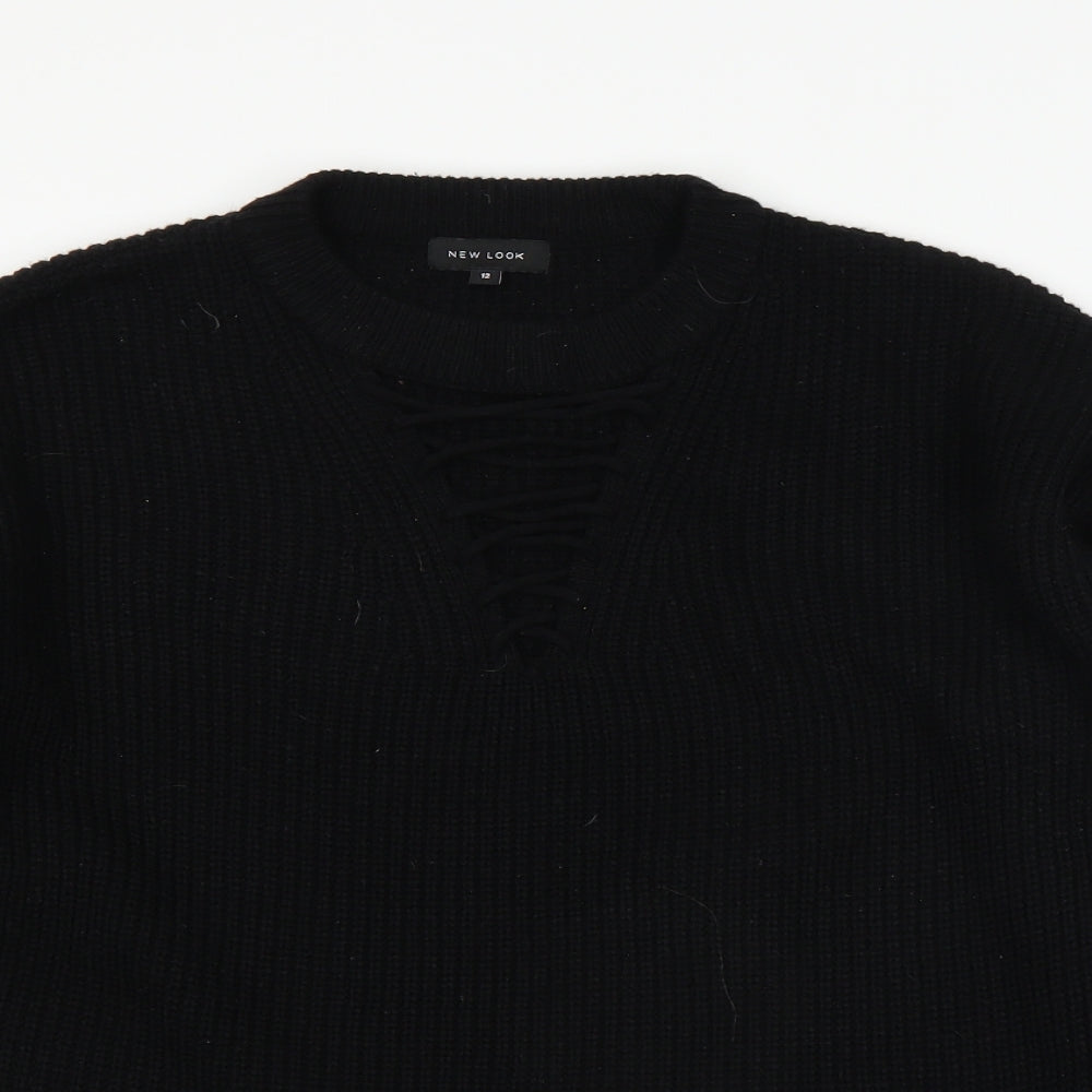 New Look Womens Black   Pullover Jumper Size 12