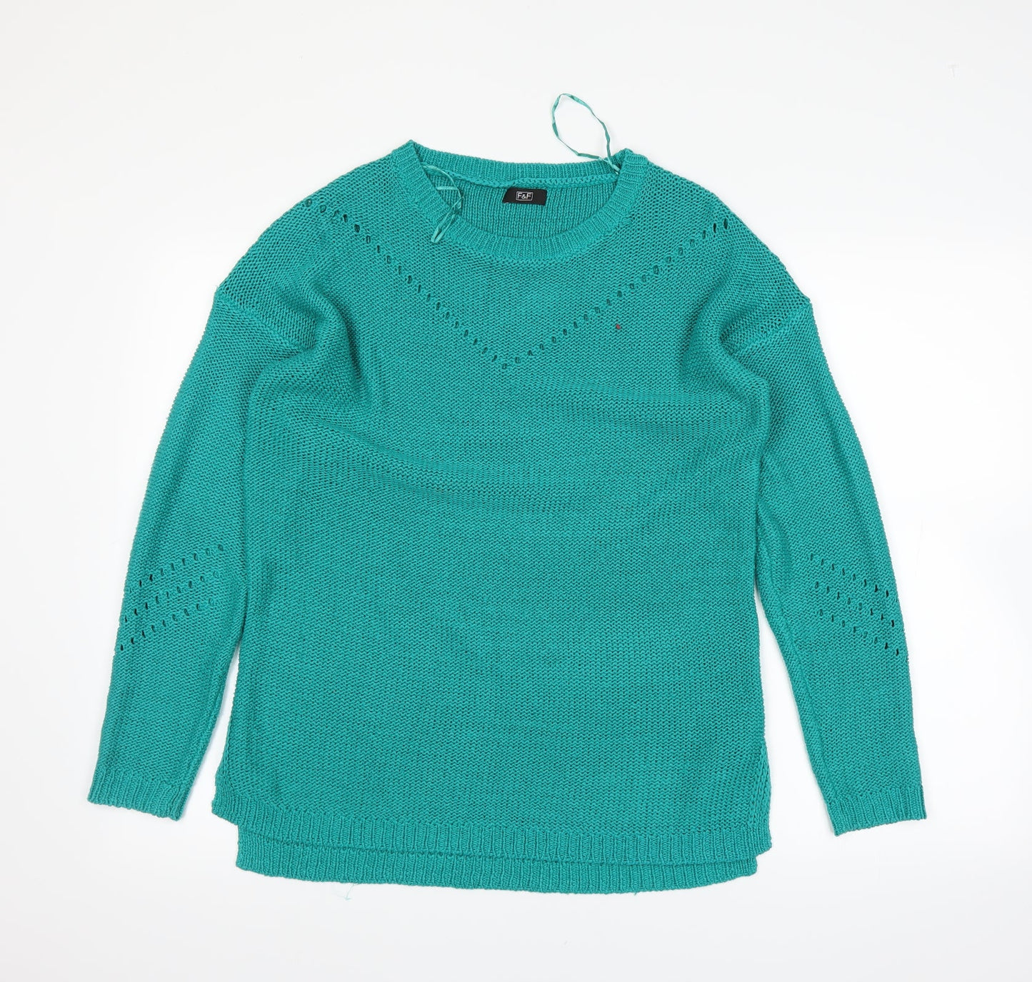 F&F Womens Green   Pullover Jumper Size 12