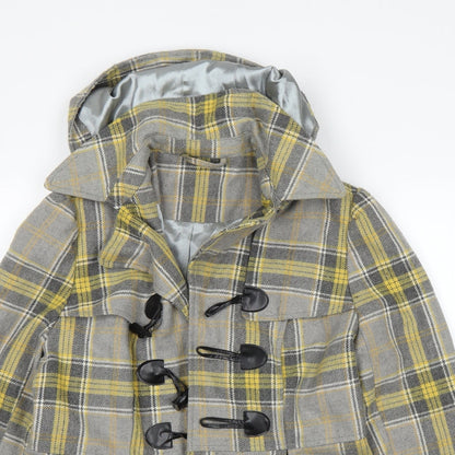 Close-up detail of F&F women’s grey jacket, size UK 14