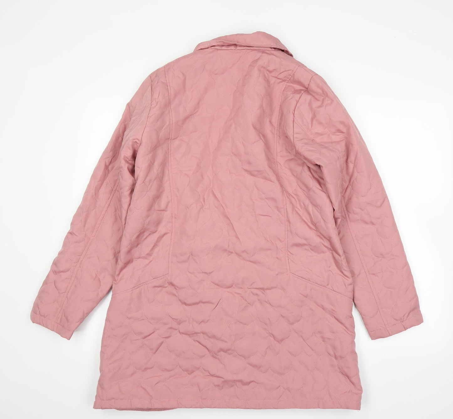 being casual Womens Pink   Overcoat Coat Size 14
