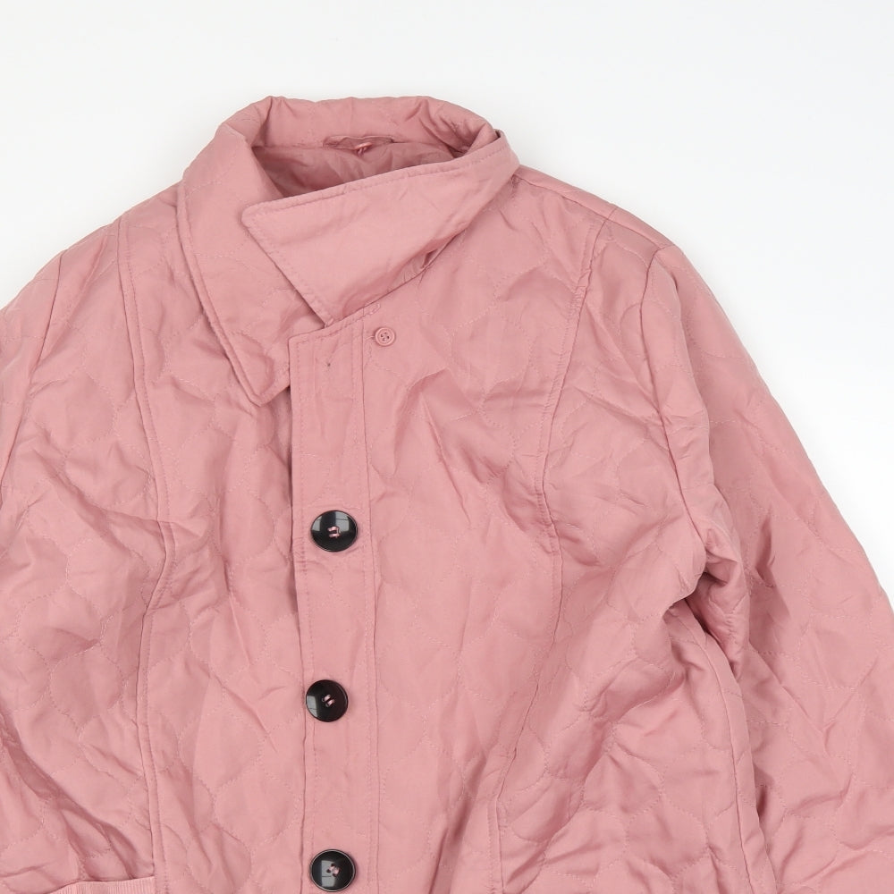 being casual Womens Pink   Overcoat Coat Size 14
