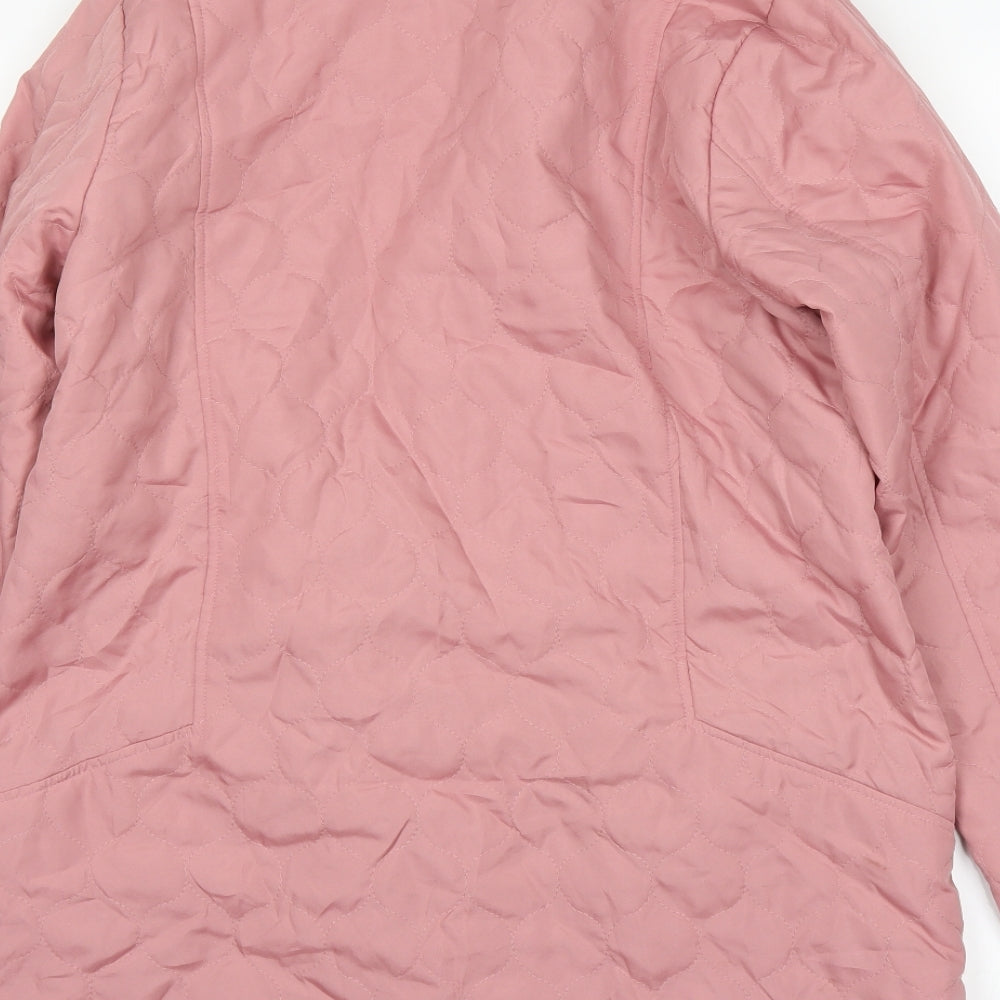 being casual Womens Pink   Overcoat Coat Size 14