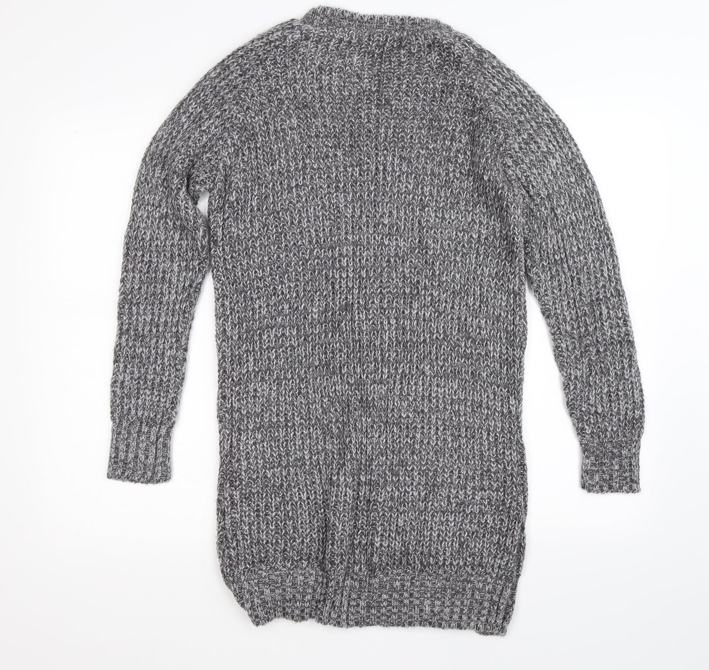 Boohoo Womens Grey  Knit Pullover Jumper Size S