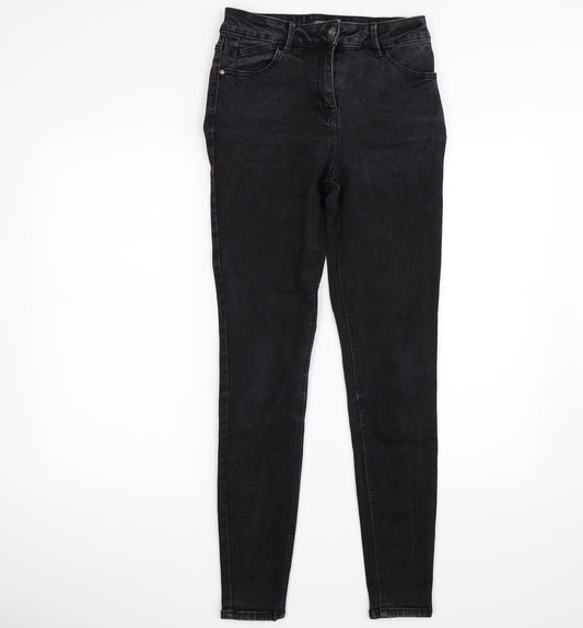 /denim Womens Black  Denim Skinny Jeans Size 12 L27 in