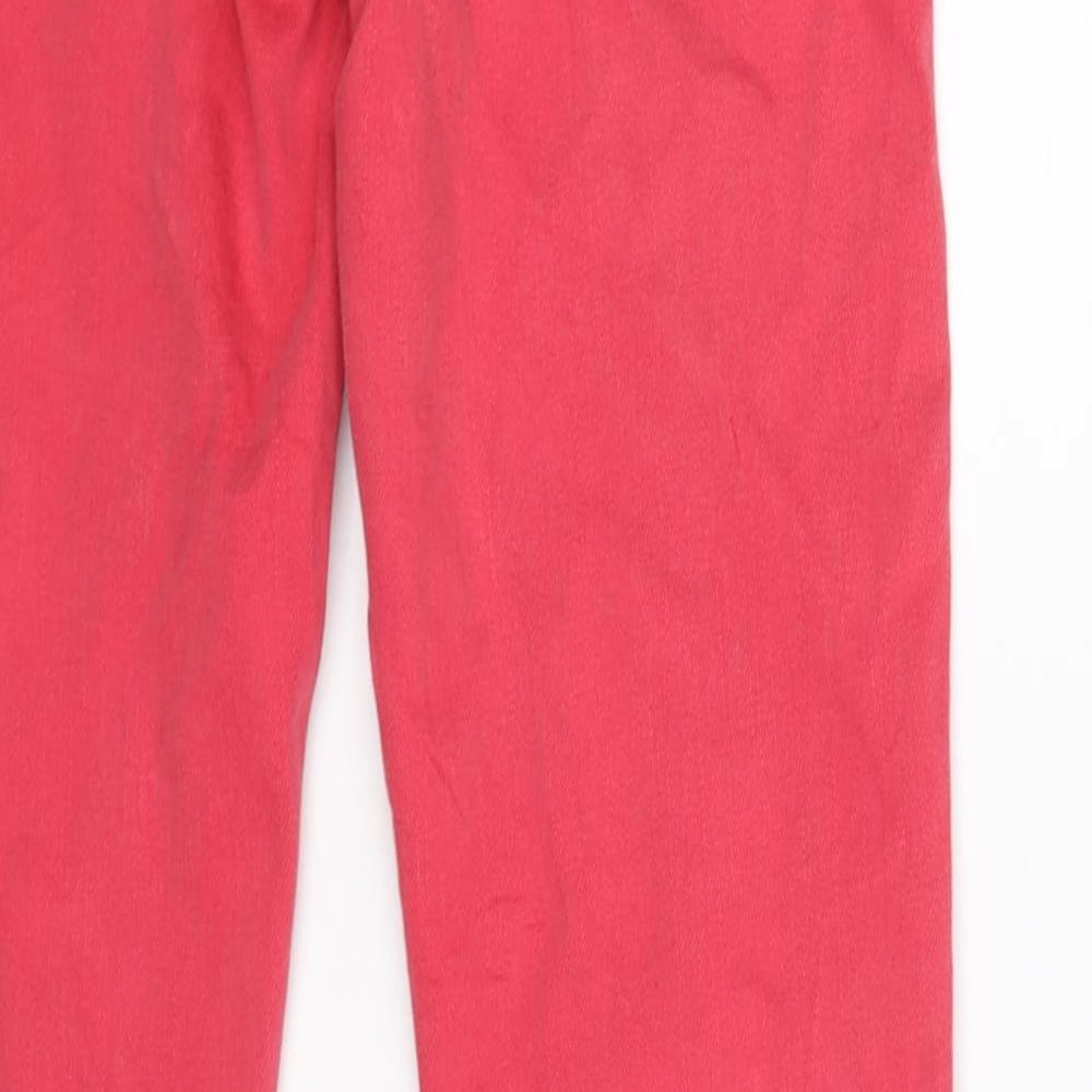 Topshop Womens Red  Denim Skinny Jeans Size S L28 in