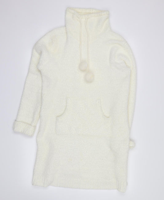 no brand Womens White   Pullover Sweatshirt Size 14