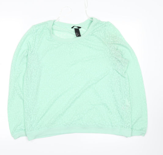 H&M Womens Green   Pullover Jumper Size M