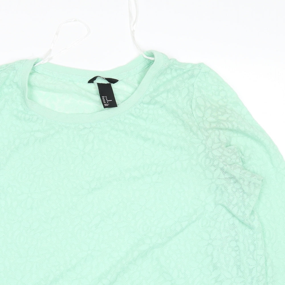 H&M Womens Green   Pullover Jumper Size M