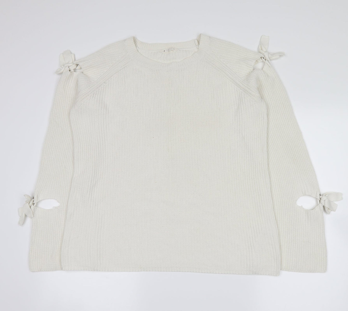 Candy Couture Womens White   Pullover Jumper Size 16