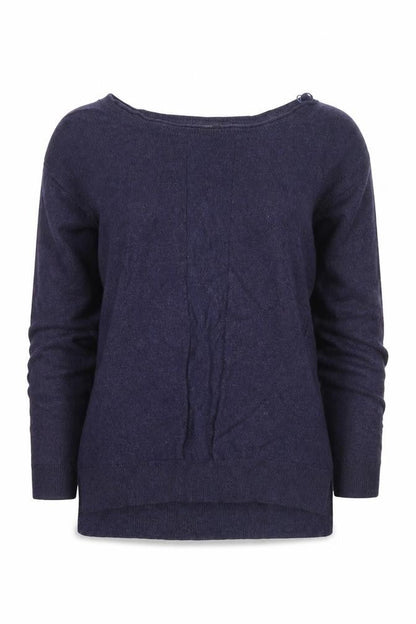 Front view of F&F women’s blue jumper, size UK 6