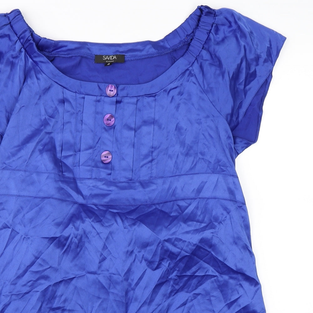 Savida Womens Blue   T-Shirt Dress  Size 14
