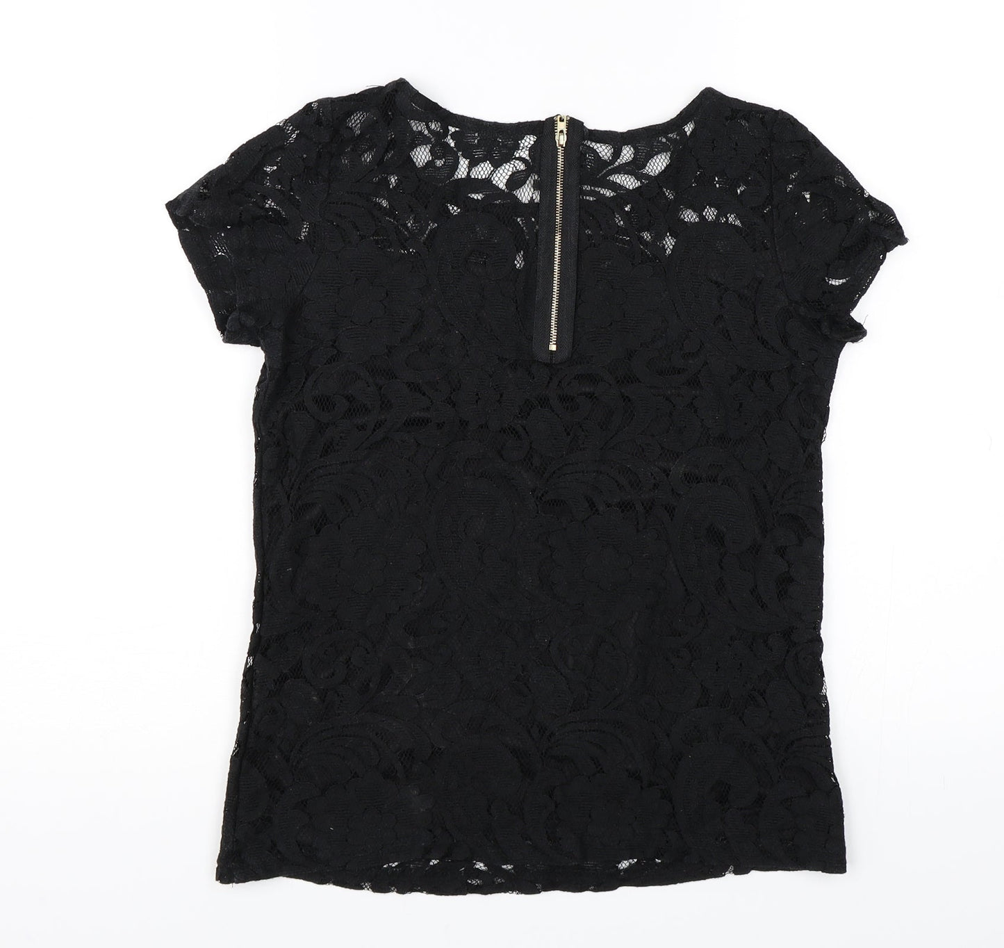 Alice & You Womens Black   Basic T-Shirt Size 8