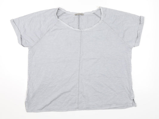 Marks and Spencer Womens Grey   Basic T-Shirt Size 16