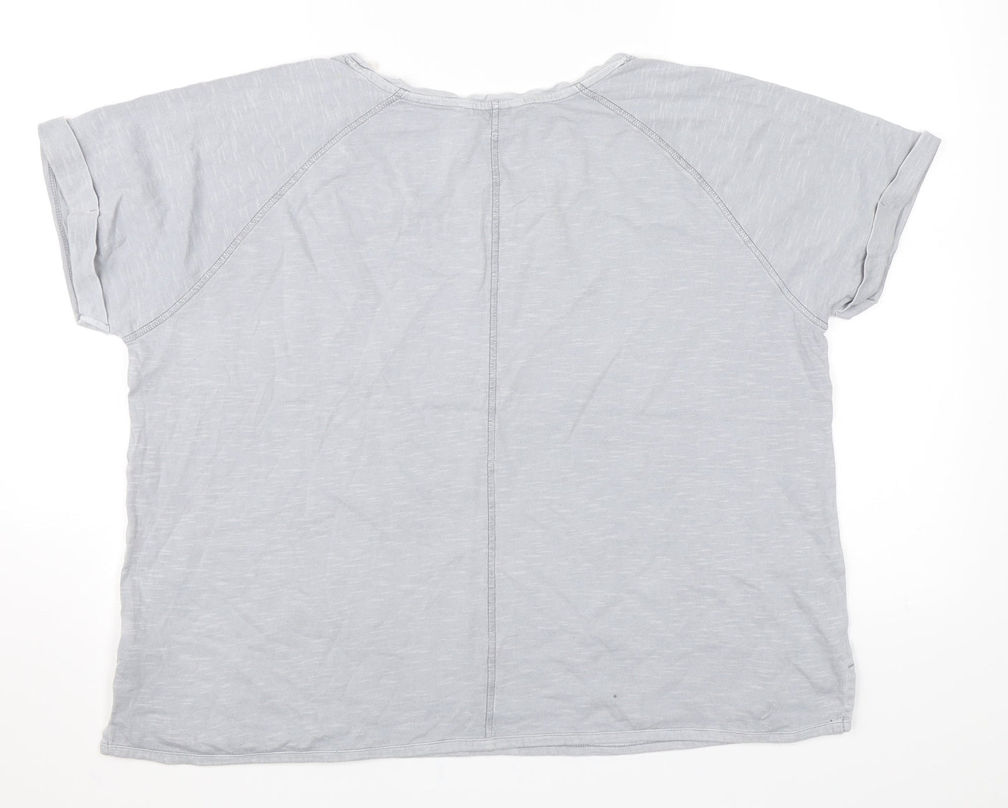 Marks and Spencer Womens Grey   Basic T-Shirt Size 16