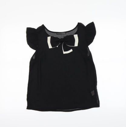 Additional front view of Atmosphere women’s black basic tank, size UK 10