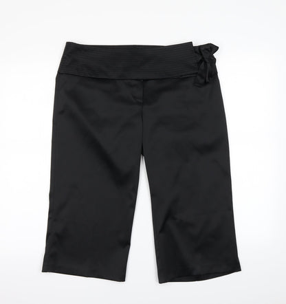 Additional front view of Bay women’s black trousers, size UK 14, 20-inch leg