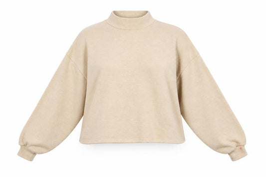 Front view of Primark women’s beige jumper, size XS