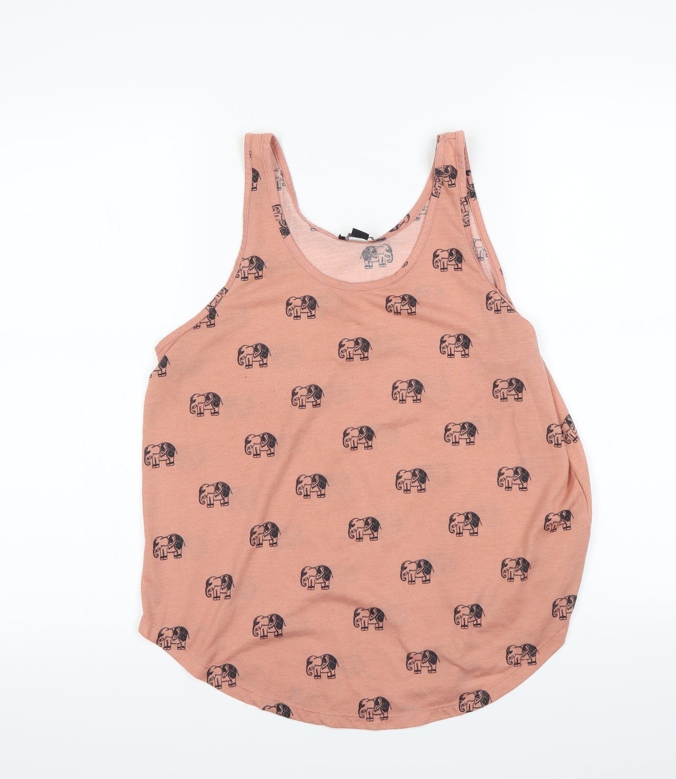Atmosphere Womens Pink Animal Print  Basic Tank Size 10