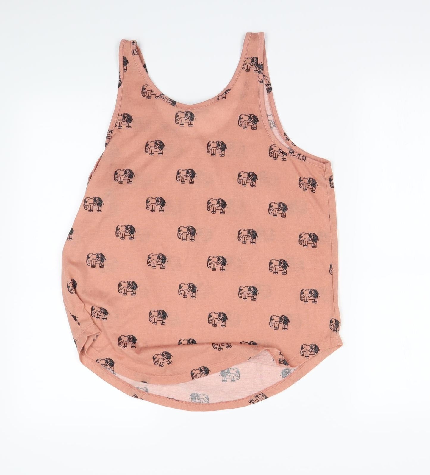 Atmosphere Womens Pink Animal Print  Basic Tank Size 10