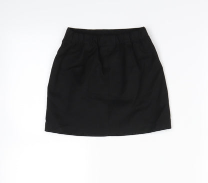 Back view of Next girls’ black mini skirt, size 3, years