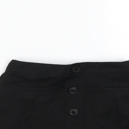 Close-up detail of Next girls’ black mini skirt, size 3, years