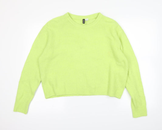 Divided Womens Green   Pullover Jumper Size M