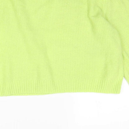 Brand and care label for Divided women’s green jumper, size M