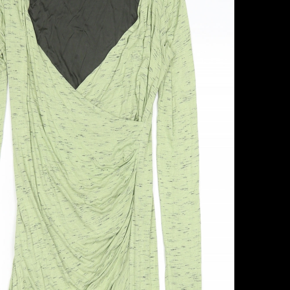 Mama Licous Womens Green   Bodycon  Size M