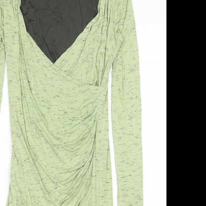 Preloved Mama Licous Womens Green   Bodycon  Size M - Detail