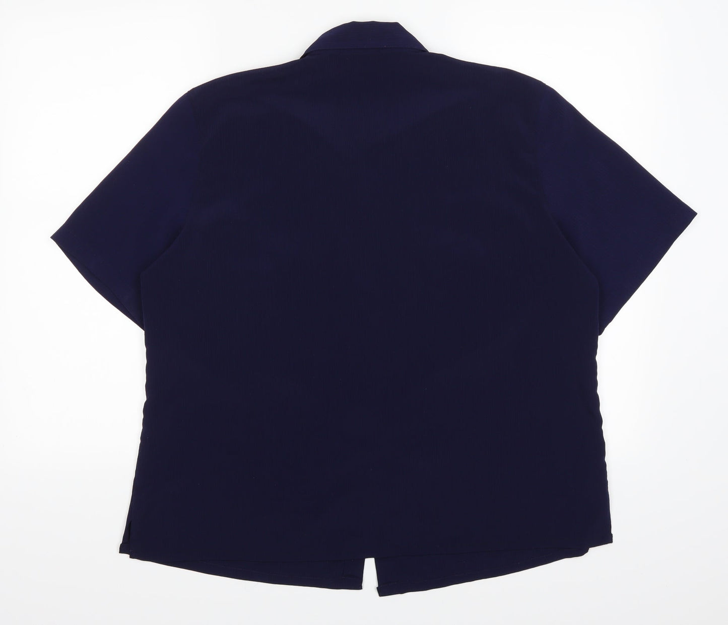 BM Womens Blue   Basic Button-Up Size 18