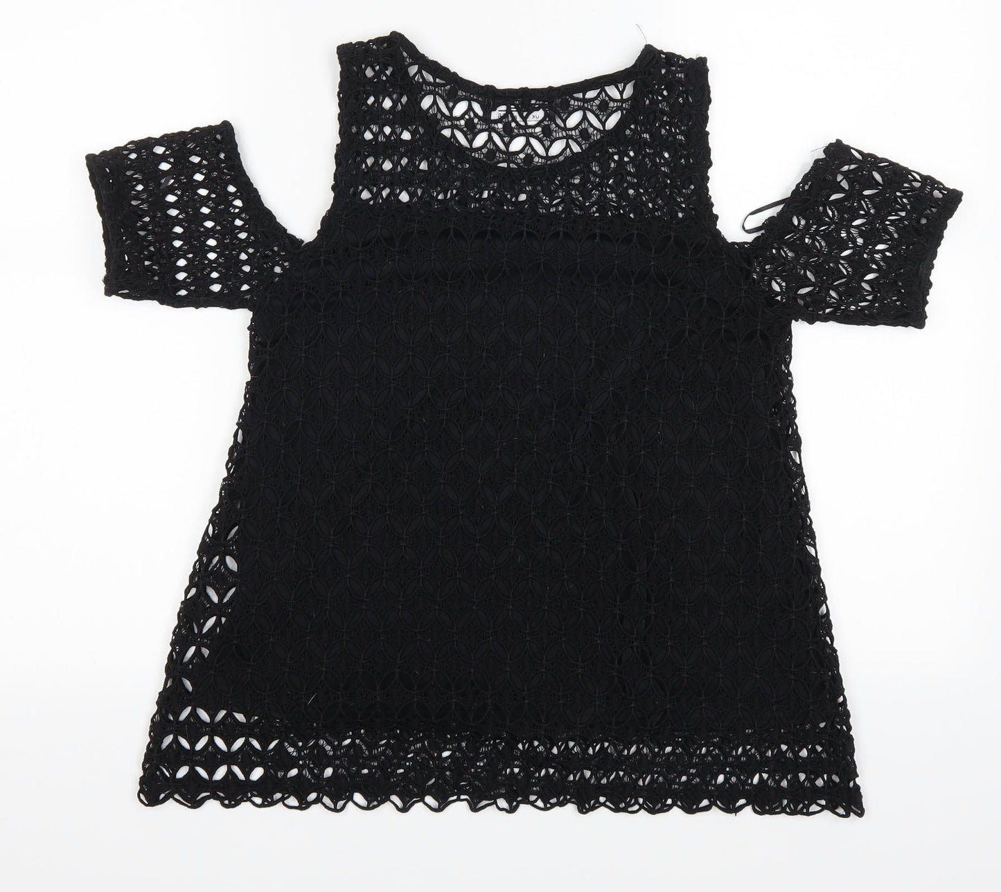 Select Womens Black   Basic Blouse Size 8