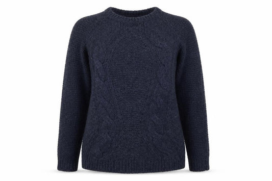 Front view of George women’s blue jumper, size UK 12