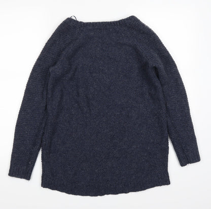 Back view of George women’s blue jumper, size UK 12