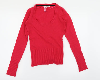 Additional front view of TALLY WEiJL women’s pink jumper, size UK 8