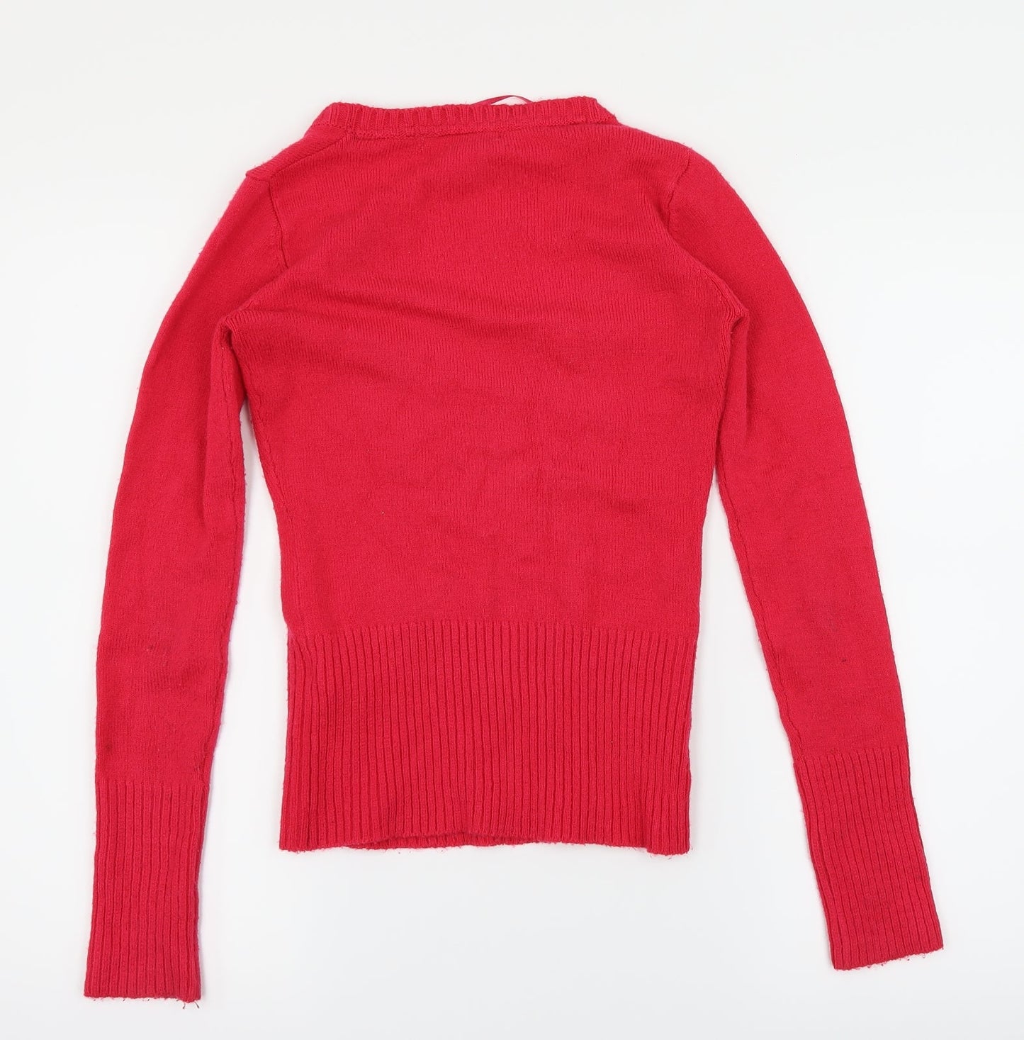 TALLY WEiJL Womens Pink   Pullover Jumper Size 8