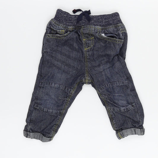 Early Days Boys Blue   Cargo Jeans Size 6-9 Months