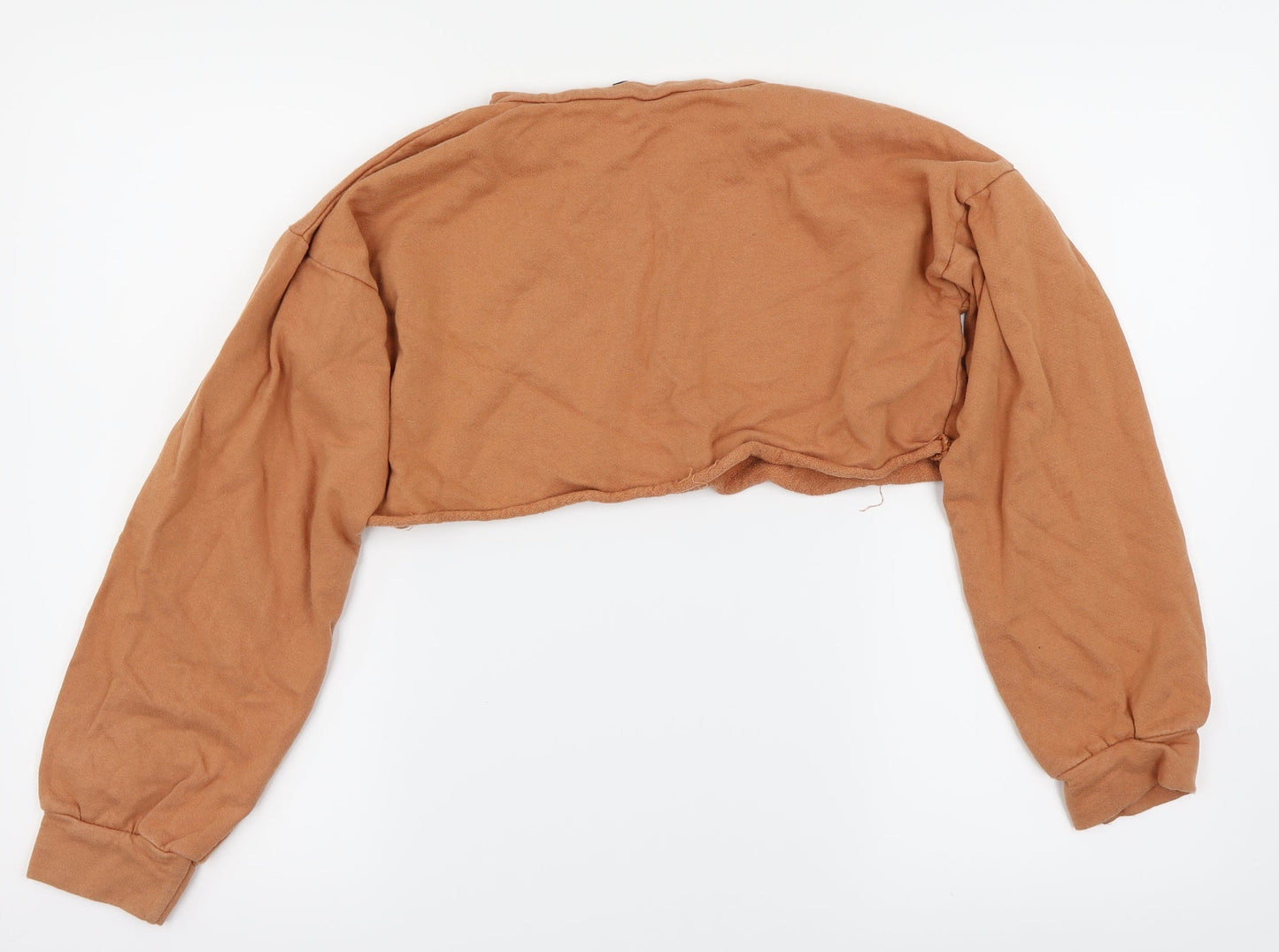 PRETTYLITTLETHING Womens Orange   Pullover Jumper Size 8  - Cropped