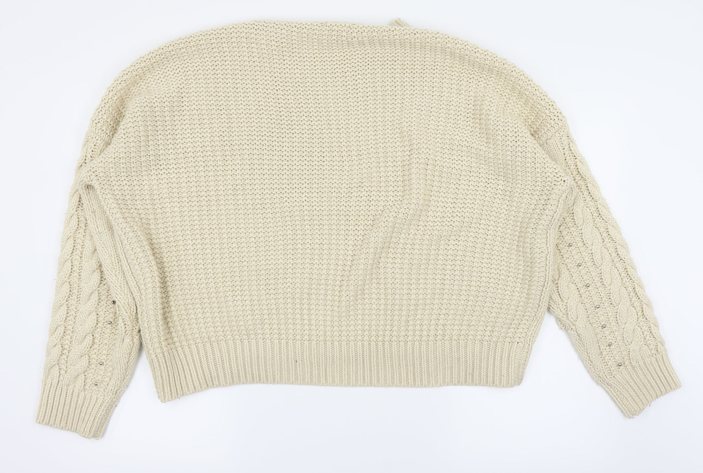 New Look Womens White   Pullover Jumper Size 12