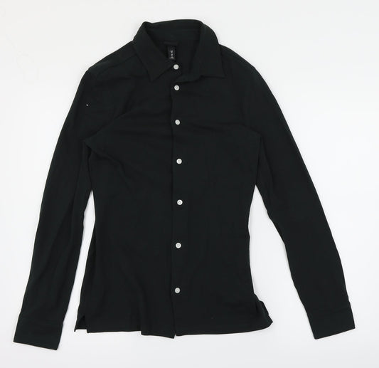 H&M  Mens Green    Button-Up Size XS
