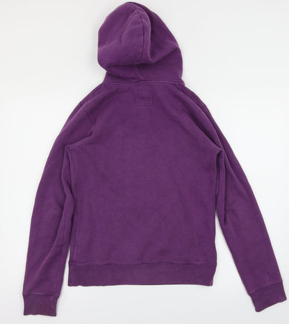 Preloved Jack Wills Womens Purple   Pullover Hoodie Size 8 - Back