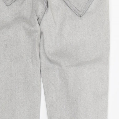 Brand and care label for Very girls’ grey jegging jeans, size 5-6, years