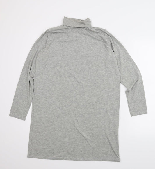 Boohoo Womens Grey   Tunic Blouse Size 12
